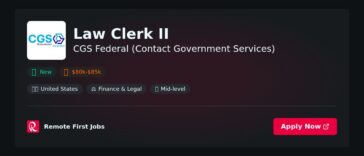 “Law Clerk II at CGS Federal: Weighing the Pros and Cons for Aspiring Government Service Professionals” | Pros & Cons