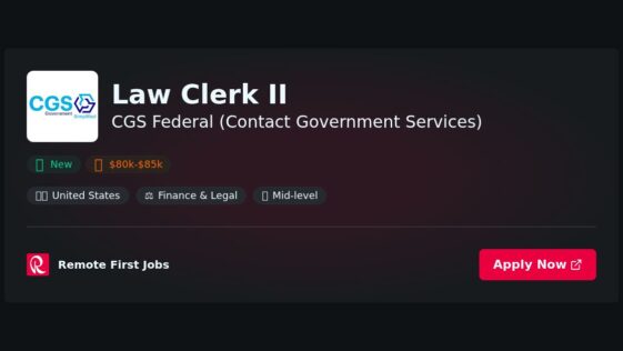 “Law Clerk II at CGS Federal: Weighing the Pros and Cons for Aspiring Government Service Professionals” | Pros & Cons